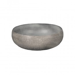 ANDROS BOWL ALUMINIUM WHITE WASHED D34xH11cm IN