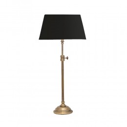LANG LAMP TABLE ALUMINIUM FABRIC GOLD ANTIQUE BLAC