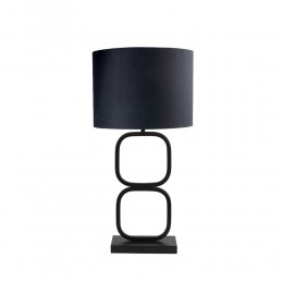 NELIO LAMP TABLE IRON BLACK BLACK H63cm CE IN