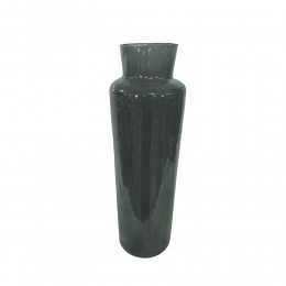 RIPE OLIVE VASE RECYCLED GLASS OLIVE GREEN D15xH50