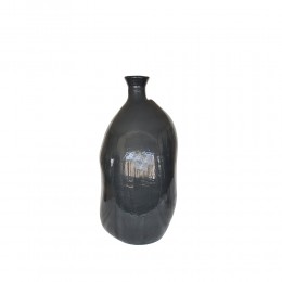 RIPE OLIVE BOTTLE RECYCLED GLASS OLIVE GREEN D25xH