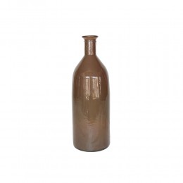CRUSHED CARAMEL BOTTLE RECYCLED GLASS CARAMEL D12x