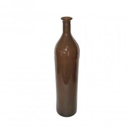 CRUSHED CARAMEL BOTTLE RECYCLED GLASS CARAMEL D12x