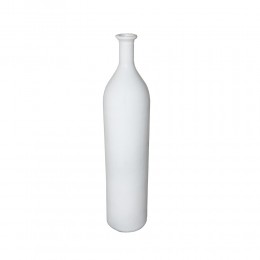 ICE AGE BOTTLE RECYCLED GLASS WHITE D12xH56cm EGY