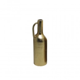 BOTTLE 30,5 VASE ALUMINIUM GOLD D10xH30,5cm IN