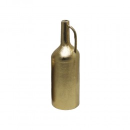 BOTTLΕ 25 VASE ALUMINIUM GOLD D7xH25cm IN