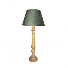 LUISON LAMP TABLE NATURAL OLIVE GREEN 12x12x65 CE 