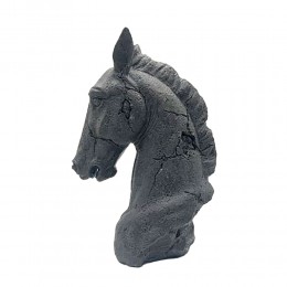 CABALLO DECO HORSE POLYRESIN GREY 27x17,5xH39,5cm 