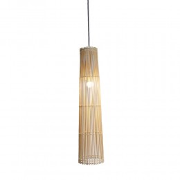 SIKKIM LAMP PENDANT METAL BAMBOO NATURAL 19x19xH82