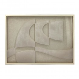 AIRY SHADOWS A PAINTING WOOD BEIGE FRAME BEIGE 70x