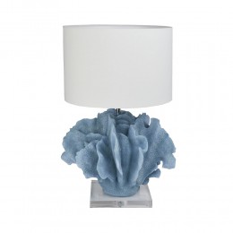 OCEAN LAMP TABLE RESIN BLUE WHITE 39,7x39xH63cm CE