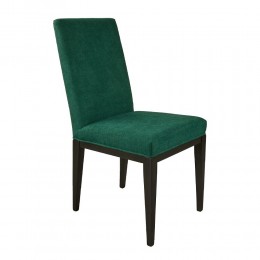 PACIFIC CHAIR CHENILLE GREEN SOLID WOOD ΒΕΕCH WENGE E1 BA