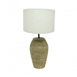 ROPE LAMP TABLE ROPE FABRIC NATURAL BEIGE 30x30xH5
