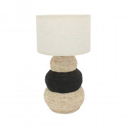 NUBIA LAMP TABLE ROPE FABRIC NATURAL BLACK BEIGE 3