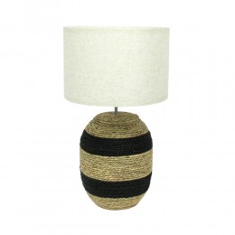 NUBIA LAMP TABLE ROPE FABRIC NATURAL BLACK BEIGE 3