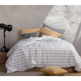 NEF-NEF SMART LINE KING SIZE FITTED SHEET 270X270-180X200+32cm MARVEN GREY 035240
