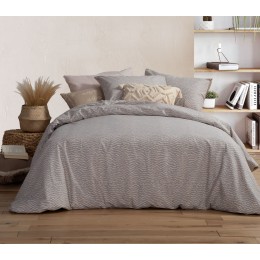 NEF-NEF SMART LINE KING SIZE FITTED SHEET 270X270-180X200+32cm CANDY GREY 035243