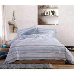 NEF-NEF BLUE QUEEN SIZE FITEED SHEETS SET 240Χ270-160X200+35cm CANFIELD BLUE 035255