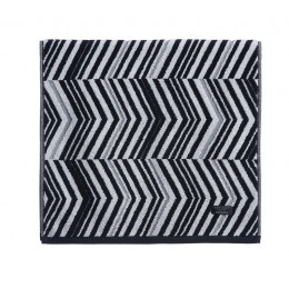 NEF-NEF ELEMENTS FACE TOWEL 50x90cm ARMIN GREY/BLACK 036539