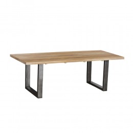 CRAFT COFFEE TABLE SOLID WOOD MANGO NATURAL METAL BLACK 120x60xH45cm IN