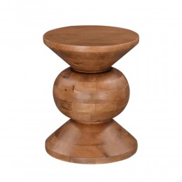 PEARL SIDE TABLE SOLID WOOD MANGO NATURAL 40x40xH52cm IN