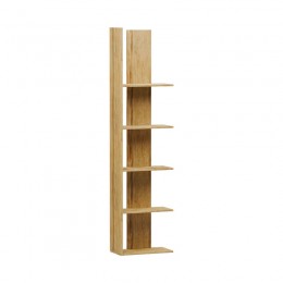 Bookcase Mirca pakoworld melamine sonoma 41.4x21x162cm