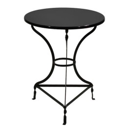 Table Black color Traditional Metallic HM5632.01 Φ60x73Υ cm.