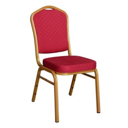 Chair Conference-Catering HM0054 Hilton in Bordeaux color 43,5X66X92,5 cm