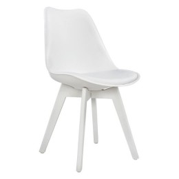 Chair Vegas HM0033.31 with plastic legs and white seat 47,5x55x82 cm