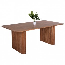 DINING TABLE GROOT HM9683 SOLID ACACIA WOOD IN NATURAL 200x100x77Hcm.