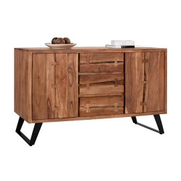 Buffet HM8176 Fansi from solid acacia Wood natural 150x45x86cm