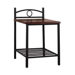 Bedside table Suzie HM387 from metal and wood 45x35x48-61 cm