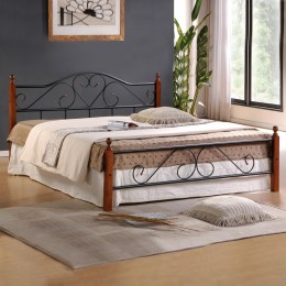 Bed Metallic-Wooden Candy HM305 150x200cm