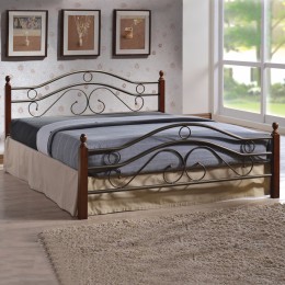Bed Metallic-Wooden Celina HM311 150x200 cm