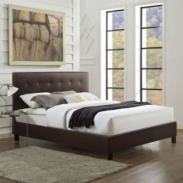 Bed Brisa with Brown PU HM552.02 150x200 cm