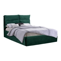 Bed Royalty HM563.03 King Size 160x200 cm with cyppress green velvet fabric