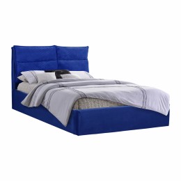 Bed Royalty from blue velvet King Size 160x200 cm. HM563.08