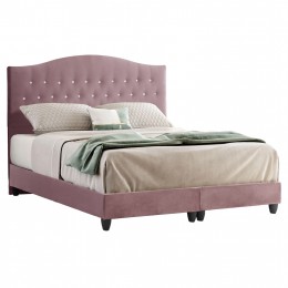 HM638.12 MALENA bed, dusty pink velvet, 150x200cm