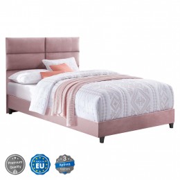 HM646.12 bed MILO, Dusty Pink velvet, 120x200