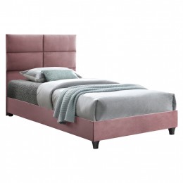 HM652.12 bed MILO, dusty pink velvet, 90x200cm