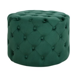 Velvet stool Kassie HM8406.03 cypress green color Chesterfield type ''60x43cm
