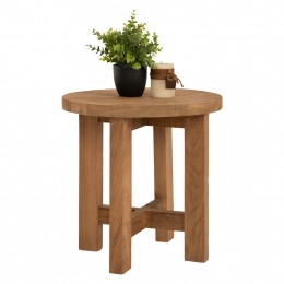 STOOL ROUND HM7943 TEAK WOOD IN NATURAL COLOR 45,5x40x45Hcm.
