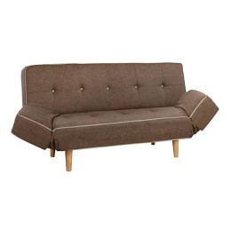 Sofa/Bed with folding arms Crispin Brown HM3027.03 180x90x80 cm