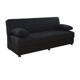 Sofa/Bed 3 seater Ege V19 Black HM3067.01 192x74x82 cm