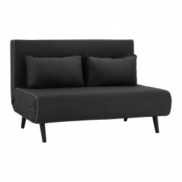 Sofa Bed 2 seater with dark grey fabric HM3077.03 140x75x89cm