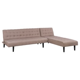 Corner Sofa Bed Reversible Zelda HM3154.02 Beige Fabric 254x163x74cm