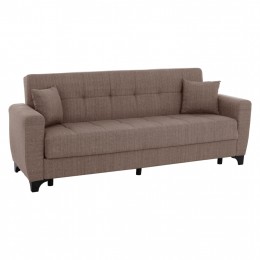 HM3242.02, 3-SEATER SOFA-BED, BEIGE, TALL BACK, 225x84x88