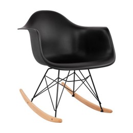 Rocking Armchair with black seat Mirto & Black Frame HM0035.12  61x71x64 cm