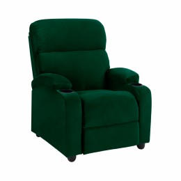 HM0122.13 Armchair cypress green velvet relax, recline mechanism  80x92x102cm