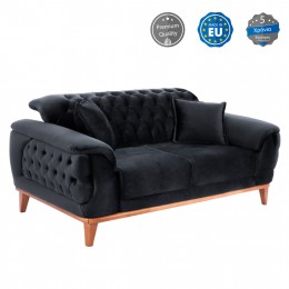 HM3250.01, BENNINGTON 2-seater sofa-bed, black,180x95x80